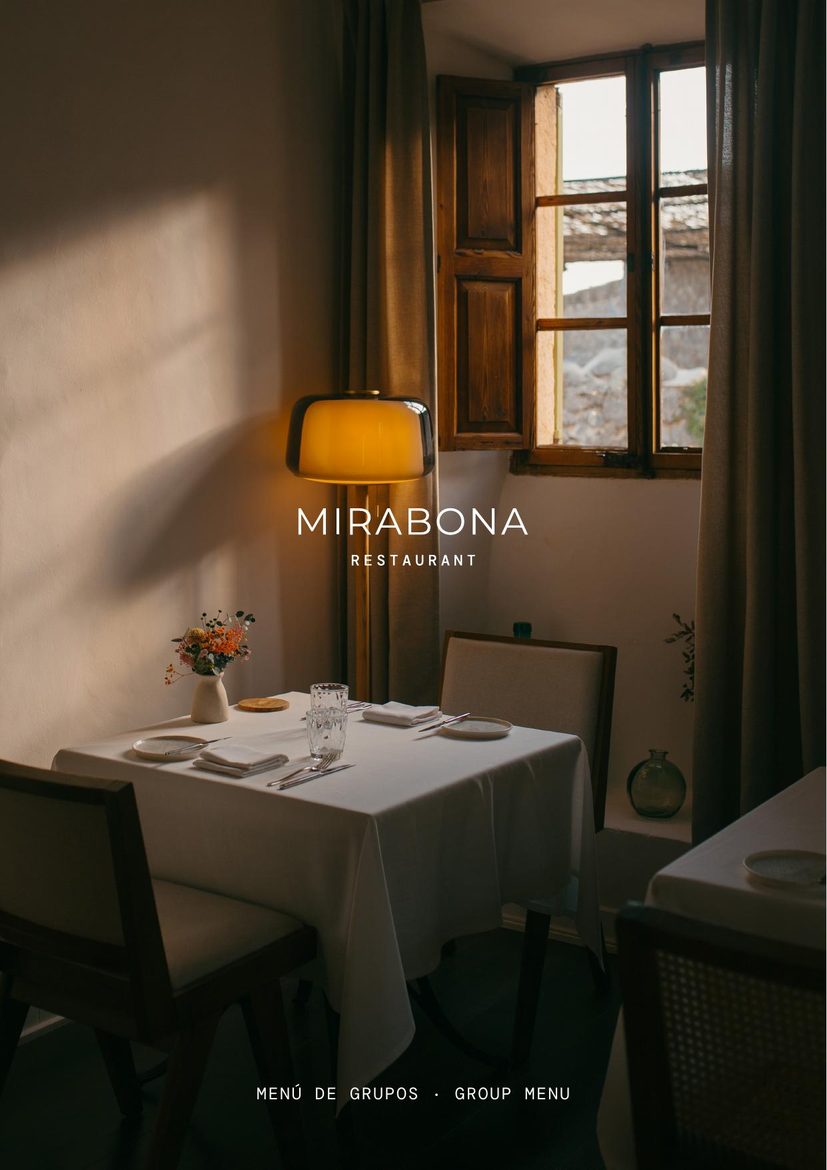 Portada del menú de grupos de Mirabona