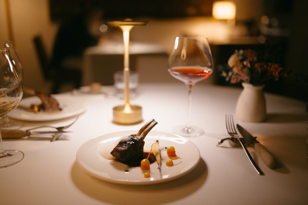 Plato del menú degustación de Mirabona